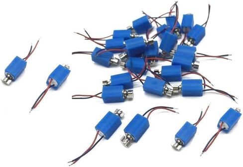 YXQ DC 3V 3500RPM Pager Motor 4mm x 8mm Cell Phone Motor Micro Vibration Motors Drives Arbitrary Direction, 25Pcs in Saudi Arabia