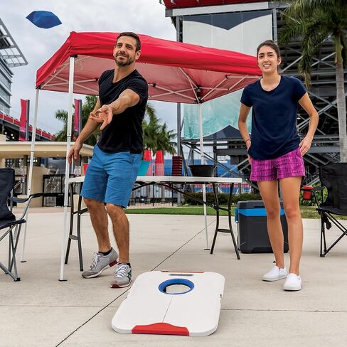 مجموعة Wild Sports NCAA Pro لكرة القدم لجميع الأحوال الجوية - مجموعة رمي بين باج للسفر تتضمن 8 أكياس فول in Kuwait