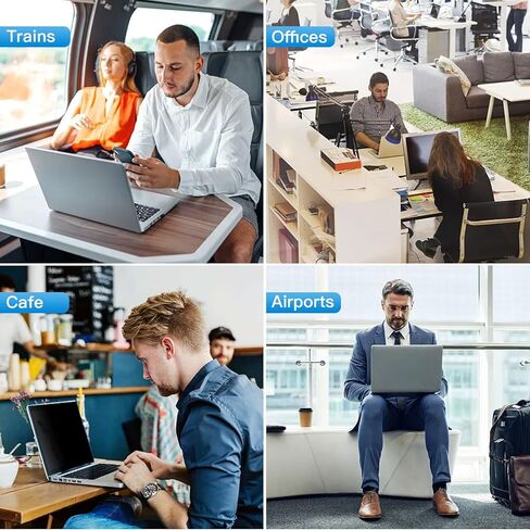 LILIONGTH 16 بوصة 16:9 واقي شاشة خصوصية للكمبيوتر المحمول، واقي شاشة فلتر الخصوصية لأجهزة الكمبيوتر المحمول مقاس 16 بوصة، واقي شاشة خصوصية مضاد للوهج والوهج لأجهزة Lenovo وHP وDell وASUS in Kuwait