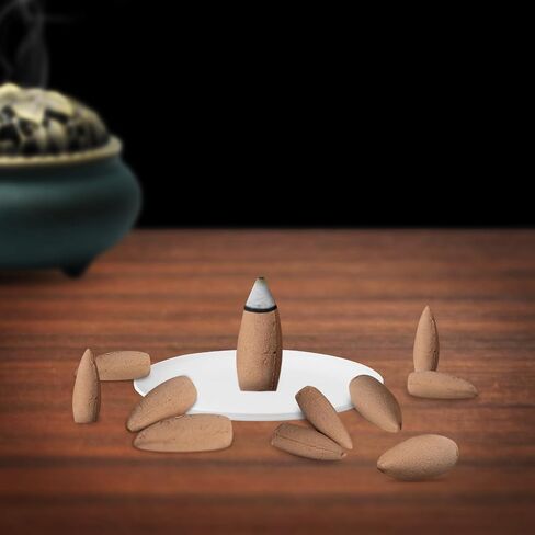 280 PCS Backflow Incense Cones with Waterfall Incense Burner Holder for Church Aromatherapy Relaxation Meditation Positivity Sensual Therapy Home Decor Yoga Reflux Incense (Lavender) in Saudi Arabia