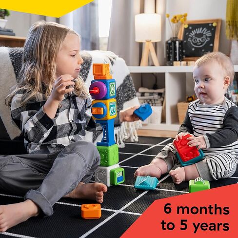 مجموعة من 15 قطعة من Baby Einstein Connectables مكعبات مغناطيسية لتعلم البخار للأطفال بعمر 6 أشهر + ألعاب مونتيسوري للأطفال الصغار لعمر 1 2 3 4 5 سنوات in Kuwait