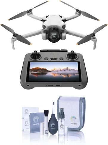 DJI Mini 4 Pro (DJI RC 2)، طائرة بدون طيار صغيرة قابلة للطي مع كاميرا فيديو 4K HDR للبالغين، أقل من 0.549 رطل/249 جم، وقت طيران 34 دقيقة، أقصى مسافة لنقل الفيديو 20 كم، مستشعر رؤية متعدد الاتجاهات in Saudi Arabia