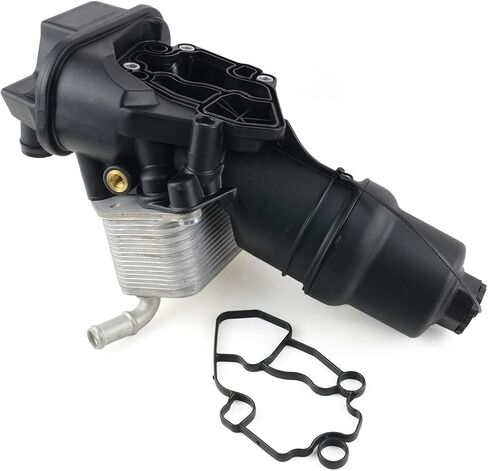 GELUOXI Engine Oil Cooler Oil Filter Housing Assembly Replacement for 2006-2008 Audi A4 TT VW EOS Golf R GTI 2.0L Part# 06D117021C, 06F115397H, 06F115397J in Saudi Arabia