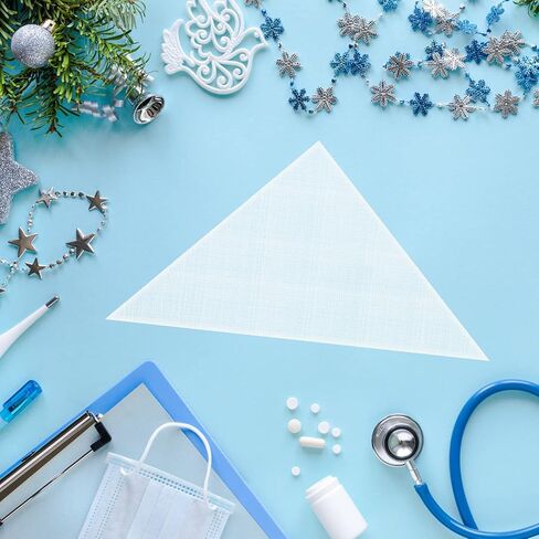 Saillong 50 Pieces Triangular Bandage with 2 Safety Pins Large Triangle Bandage Bulk Triangular Cravat Bandage Non Woven Cotton Splint Bandage, 40'' x 40'' x 56'', White in Kuwait