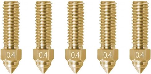 Creality Official K1 0.4mm Nozzles Kit, High Speed and High Flow 0.4mm Brass Nozzles Kit for Creality K1, K1 Max, CR-M4 3D Printers in Saudi Arabia