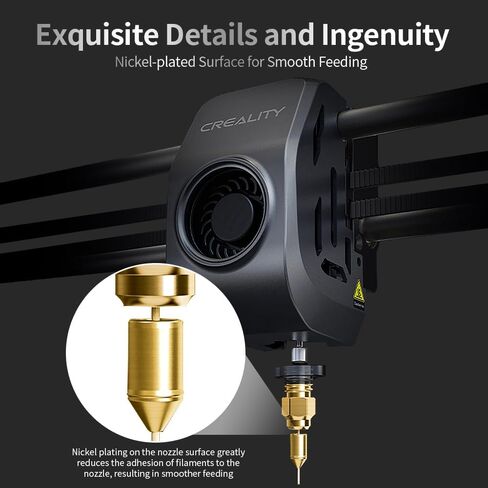 Creality Official K1 0.4mm Nozzles Kit, High Speed and High Flow 0.4mm Brass Nozzles Kit for Creality K1, K1 Max, CR-M4 3D Printers in Saudi Arabia