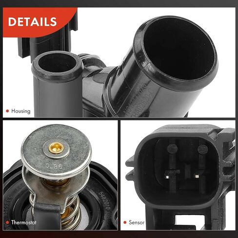 A-Premium Engine Coolant Thermostat Housing Assembly with Sensor Compatible with Ford Focus 2005-2011, Ranger 2001-2003 & Mazda B2300 2001-2003, 2.0L 2.3L, Replaces for 1S7G8575AH, 1S7G8575AJ in Saudi Arabia