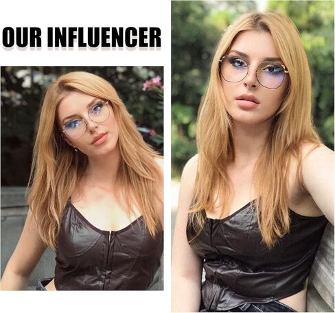 DUCO نظارات الضوء الأزرق للنساء والرجال الكمبيوتر نظارات بلو راي حجب النظارات لطيف الرجعية إطار النظارات المستديرة 8217 in Kuwait