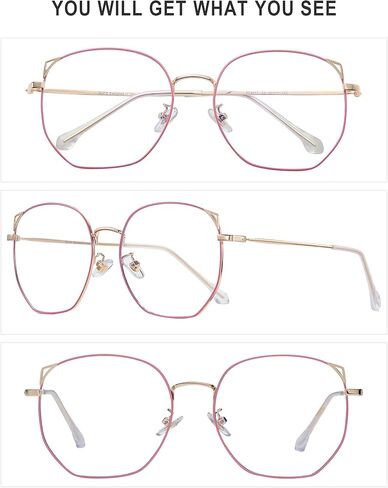 DUCO نظارات الضوء الأزرق للنساء والرجال الكمبيوتر نظارات بلو راي حجب النظارات لطيف الرجعية إطار النظارات المستديرة 8217 in Kuwait