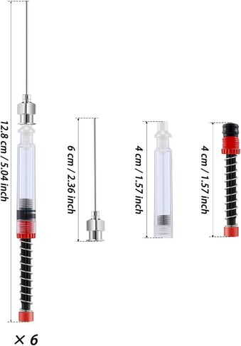 Zonon 5 Pieces Fountain Pen Ink Syringe Filler Ink Filling Syringe with Metal Blunt Needle Tip Fountain Pen Spring Filler Ink Auxiliary Absorber Syringe Tool for Ink Converter in Saudi Arabia