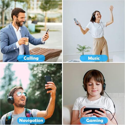 USB C to 3.5mm Jack Compatible with Samsung Galaxy S22 S21 S20 Ultra Note 20, Huawei Mate 40/P30, Xiaomi, Type C Headphone Adapter, Aux Digital Audio Earphone Adaptor, Angled Hi-Res DAC Adaptor in Saudi Arabia
