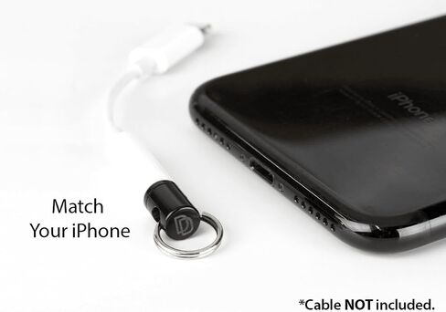 3.5mm Headphone Jack Adapter - Compatible with iPhone 13/13 Pro/12/12 Pro/11/11 Pro/X/Xr/Xs/Xs Max/8/8 Plus/11/11 Pro Max/SE (Keychain 1-Pack) in Saudi Arabia