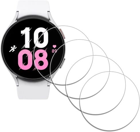 Screen Protector for SAMSUNG Galaxy Watch 6 40mm /Watch 5 40 mm Smartwatch [4 Pack] Tempered Glass Anti-Scratch Bubble-Free Easy Installation in Saudi Arabia
