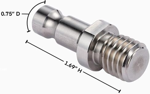 محول AdirPro GPS سريع التحرير - هيكل من الفولاذ المقاوم للصدأ مقاوم للاهتراء مع خيط سفلي أنثى 5/8 × 11 متوافق مع Leica GPS والمزيد in Kuwait