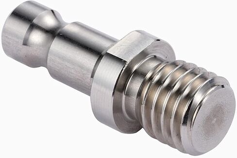 محول AdirPro GPS سريع التحرير - هيكل من الفولاذ المقاوم للصدأ مقاوم للاهتراء مع خيط سفلي أنثى 5/8 × 11 متوافق مع Leica GPS والمزيد in Kuwait