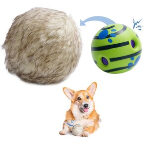 Nocciola Wobble Giggle Ball for Dogs, Interactive Dog Toys for Boredom, Squeaky Ball Dog Toys to Keep Them Busy, Pet Toys for Small Medium Large Dogs, Fun Giggle Sounds When Rolled or Shaken (S)