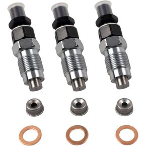 Fuel Injectors 16032-53900 Compatible With Kubota Excavator Loader Mower Tractor Engine D905 D1105 D1005 V1305 V1505 V1205（3PCS）
