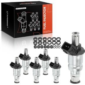 A-Premium Fuel Injectors Set of 6 Compatible with Honda Accord 1998-2002 3.0L, Odyssey 1999-2001 3.5L & Acura TL 1999 3.2L, CL 1997-1999 3.0L, Replace# 06164P8AA00, 06164PGKA01