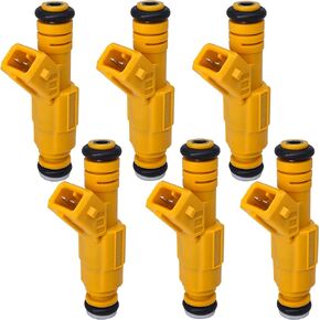 HiSport Fuel Injector 0280155710 6 PCS Compatible with Jeep Cherokee 1989-1998,Comanche 1987-1992,Wrangler 4.0L L6 1991-1998