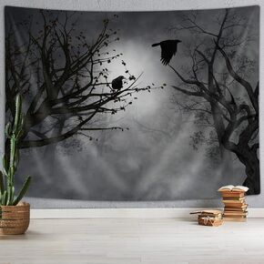 Purple Dragon Tapestry, Medieval Fantasy Animals Cool Dragon Tapestry Wall Hanging for Man, Psychedelic Magic Starry Stars Space Tapestries for Bedroom Living Room Dorm, 40x30IN