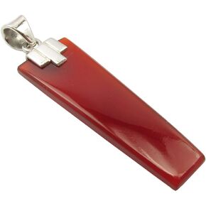 Bijoux Carnelian Pendant 1.9" Sterling Silver in Kuwait