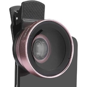 Mobile Phone Macro Lens, 2 in 1 Phone Lens Clear Image Design Multi Layer Coating Single Lens Convex Structure for Tablets and Cameras for Most Smartphones
