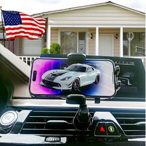 Car Phone Mount,Vent Phone Mount[Never Blocking Vent] Hands-Free Universal Extension Clip Air Phone Holder Car Fit for All Phones iPhone Samsung More 4-7 inches