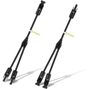 Newpowa 1 to 4 Y Solar Panel Connectors Parallel Branch Connector Cable Wire for Solar Panel