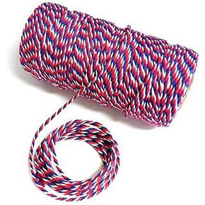 Red Jute Twine Best Arts Crafts Twine Industrial Packing Materials Heavy Duty Durable Natural Twine 3 Strands for Gardening Applications-2mm(W)*100 Meters(L)