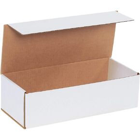 BOX USA BM1464 Corrugated Mailers, 14" x 6" x 4", White (Pack of 50)