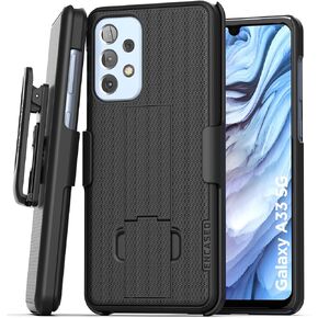 Encased DuraClip for Samsung A53 5G Belt Case with Holster Clip and Built-in Kickstand (Galaxy A53)