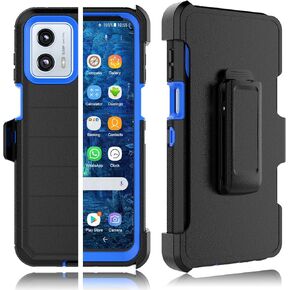 Tekcoo Case for Motorola Moto G 5G | 2023 Only | XT2313 with [Built-in Screen Protector] Secure Holster Locking Belt Clip [Military Grade 12FT Drop Tested] Full Body Carrying Kickstand Cover [Orange] in Kuwait