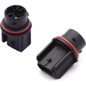 2X Headlight Turn Signal Bulb Socket Compatible For Freightliner Cascadia Columbia M2 For 3157 4157 Front Turn Signal Light Lamp 224-394-025 Black