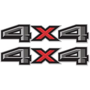 Gold Hook 4x4 Decals for Trucks Ford f150, Bedside Off Road Replacement Stickers, Pair, Premium Series (Black/Metallic Finish)