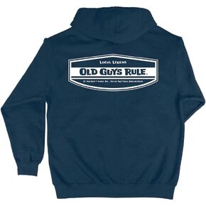 OLD GUYS RULE Men's Zip Up Hoodie, Local Legend - Father's Day, Birthday Gift for Dad, Grandpa, Husband, Novelty Sweatshirt