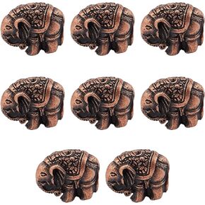 8 Pcs Mini Incense Holder Incense Stick Holder Elephant Ornament for Aromatherapy, Yoga, Meditation, Living Room, Office Decor