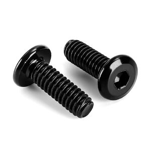 5/16-18 x 2-1/2" Flat Head Hex Socket Cap Screws Bolts, Stainless Steel 18-8 Black Finish, Fully Threaded, 10 PCS