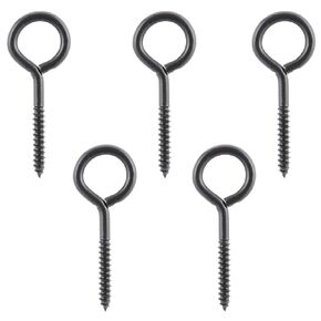 Wright Products Lag Screw Eye, 10-Pack, 5.5 Inch x .5 inch - Heavy-Duty, Weather-Resistant Hardware for Outdoor and Indoor Applications - Ideal for Hanging Plants, Swing Sets, Matte Black