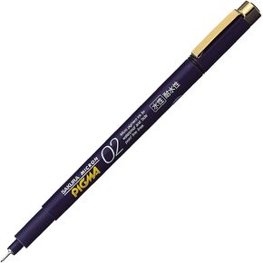 Sakura Pigment Ink Pen, Pigma Micron 02, Black (ESDK02#49)