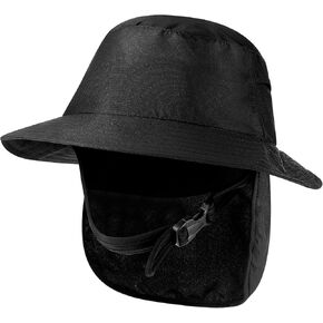 قبعة دلو لركوب الأمواج للنساء والرجال، قبعات صيفية سريعة الجفاف لركوب الأمواج مع وشاح للرقبة قابل للفصل وحزام ذقن قابل للتعديل in Kuwait