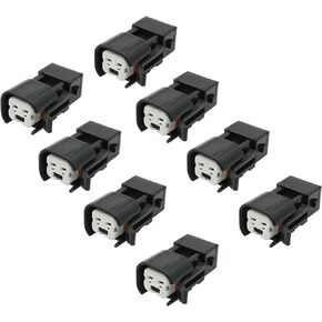 طقم موصل محول حاقن الوقود 8 عبوات، موصل حاقن الوقود ev1 إلى ev6 محول متوافق مع EV1 إلى USCAR EV6 وEV14 LS1 LS2 LS3 in Kuwait