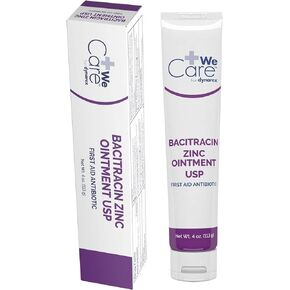 Dynarex Bacitracin Zinc Ointment USP - Burn Cream and Antibiotic Ointment for Minor Cuts, Diaper Rashes, Wound Care and First Aid, 4 oz Tube - 1 Tube