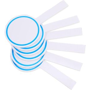 Dry Erase Paddle Board Dry Erase Answer Paddles 6Pcs Handheld Double Sided Paddles Mini White Boards Small White Board Dry Erase Signs for Classroom Judges Score Paddles