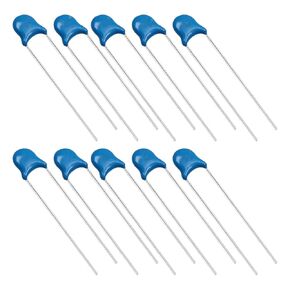 Fielect 100Pcs Ceramic Capacitor Kit 1KV 100PF Disc Capacitors for DIY Electronic Circuit, Blue