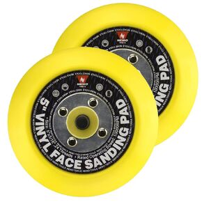 وسادة صنفرة NEIKO 30261A مقاس 5 بوصات مع دعامة من الفينيل PSA، عبوتان، أربور 5/16 بوصة مع 24 حامل خيط، 10,000 دورة في الدقيقة، وسادات الصنفرة مثالية لآلة الصنفرة المدارية والمزدوجة in Kuwait