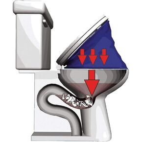 PF WaterWorks PlungeMAX No Mess, Sanitary Toilet Plunger; PF0507