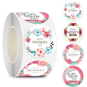 500Pcs Birthday Label Stickers Roll Happy Birthday Envelope Seals Stickers Adhesive 1inch Cute Animals Balloon Candle Gift Round Labels Wrapping Paper for Craft DIY Card Gift Bags Decor 8 Designs