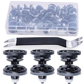 Rexka 21pcs Door Trim Panel Retainer Clip 7L6-868-243 Compatible with Audi Volkswagon Passat B7 A4 B8 Golf MK6 Golf 7 Touareg Polo Q3 Q5 Q7 7L6868243 - Auto Trim Panel Body Remover