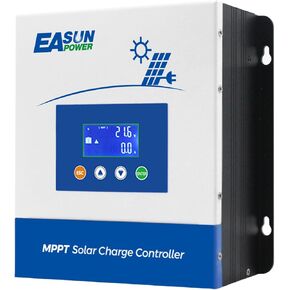 POWLAND 80A MPPT Solar Charge Controller,12V/24V/36V/48V Auto,Max Input 150V LCD Display Regulator Intelligent Charge Controller for Sealed Gel AGM Flooded Lithium Battery