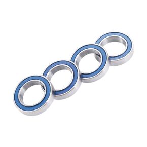 4 Pieces Bicycle Pivot Bearing 6802 VRS MAX Bearing Full Ball Bearing Blue Grease Seal Repair Part RSV Ball Bearing